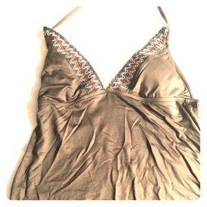 Olive green tankini top